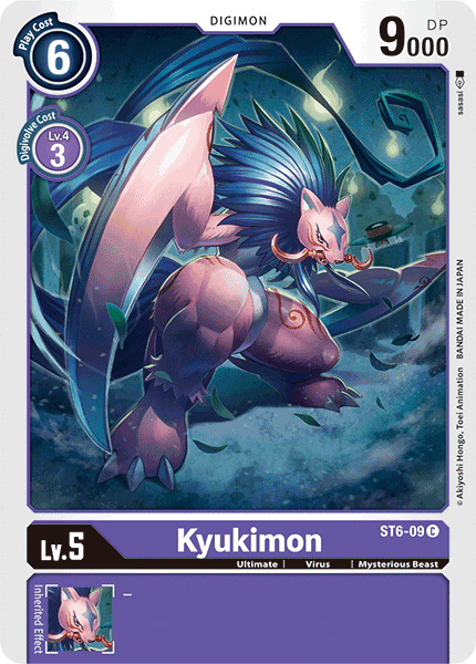 ST6-09C Kyukimon - Volution Cards and Collectables