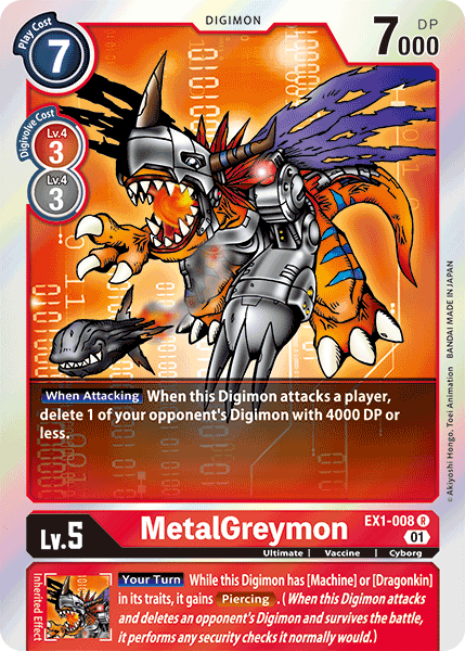 EX1-008R MetalGreymon - Volution Cards and Collectables