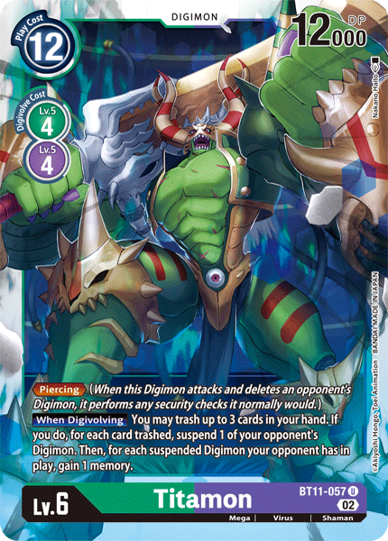 BT11-057UC Titamon - Volution Cards and Collectables