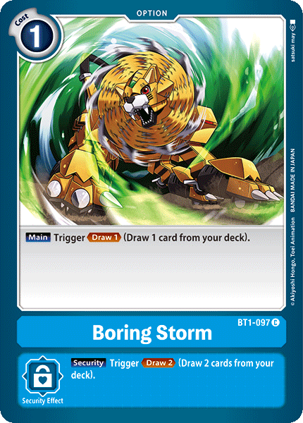 BT1-097C Boring Storm - Volution Cards and Collectables