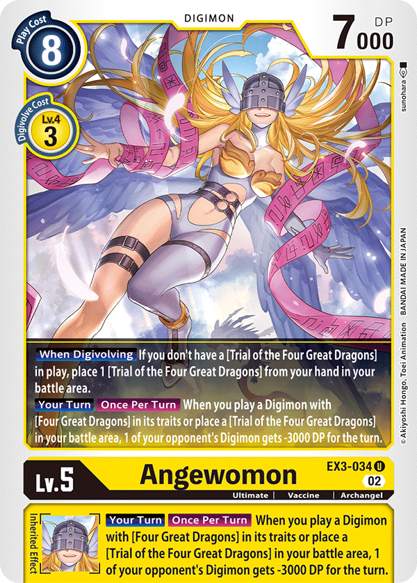 EX3-034UC Angewomon - Volution Cards and Collectables