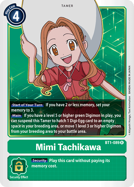 BT1-089R Mimi Tachikawa - Volution Cards and Collectables