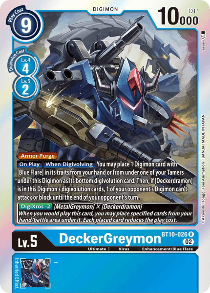 BT10-026R DeckerGreymon - Volution Cards and Collectables