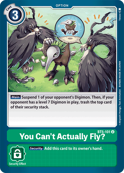 BT5-101UC You Can't Actually Fly? - Volution Cards and Collectables