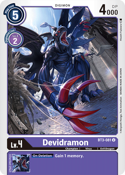 BT3-081UC Devidramon - Volution Cards and Collectables