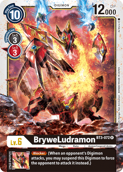 BT3-072R BryweLudramon - Volution Cards and Collectables