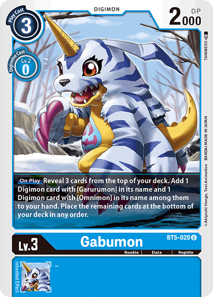 BT5-020UC Gabumon - Volution Cards and Collectables