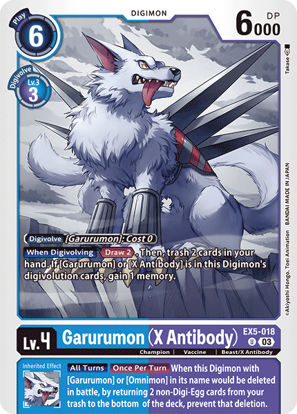 EX5-018UC Garurumon (X Antibody)