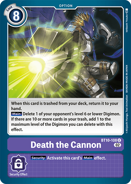 BT10-108UC Death the Cannon - Volution Cards and Collectables