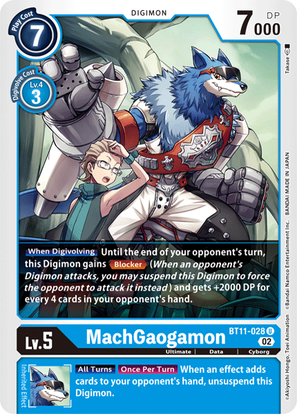 BT11-028UC MachGaogamon (Foil) - Volution Cards and Collectables