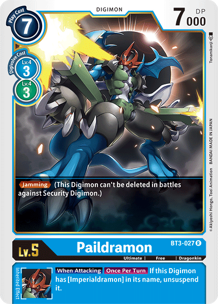 BT3-027R Paildramon - Volution Cards and Collectables