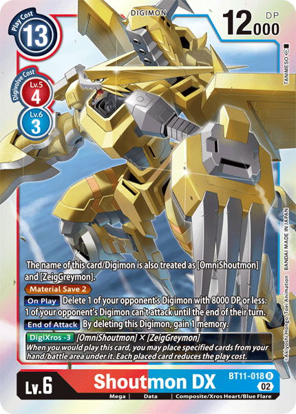 BT11-018R Shoutmon DX - Volution Cards and Collectables