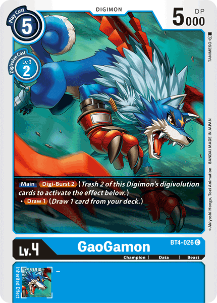 BT4-026C GaoGamon - Volution Cards and Collectables