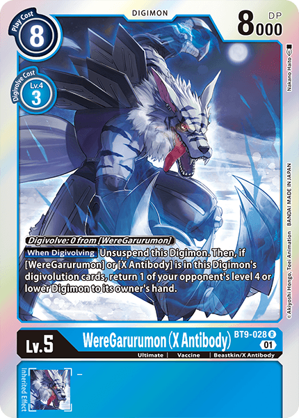 BT9-028R WereGarurumon (X Antibody) - Volution Cards and Collectables