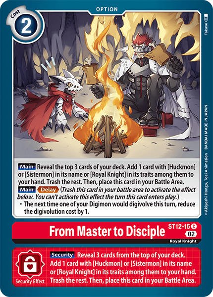 ST12-15C From Master to Disciple - Volution Cards and Collectables