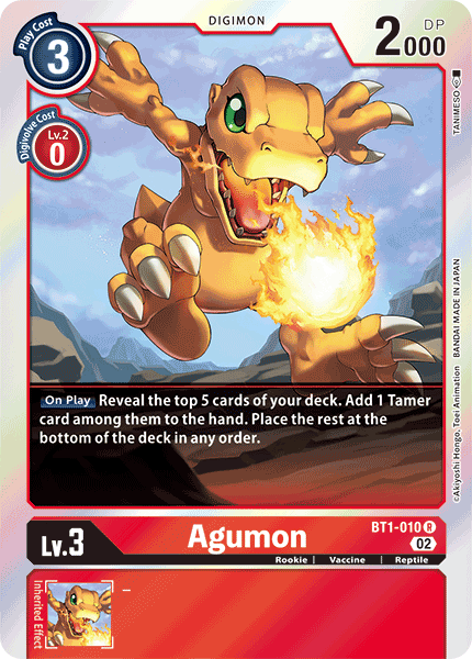 BT1-010R Agumon (Resurgence Booster Reprint)