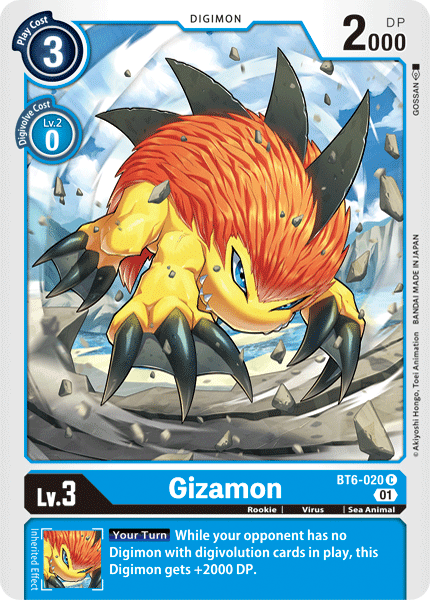 BT6-020C Gizamon - Volution Cards and Collectables