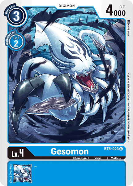 BT5-023C Gesomon - Volution Cards and Collectables