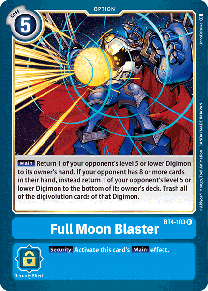 BT4-103R Full Moon Blaster - Volution Cards and Collectables