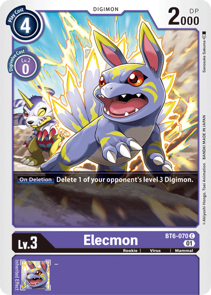 BT6-070C Elecmon - Volution Cards and Collectables