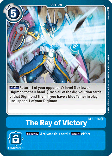 BT2-096UC The Ray of Victory - Volution Cards and Collectables