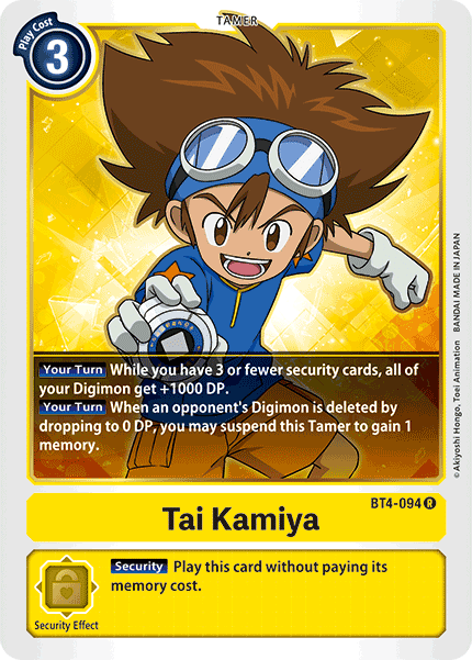 BT4-094R Tai Kamiya - Volution Cards and Collectables