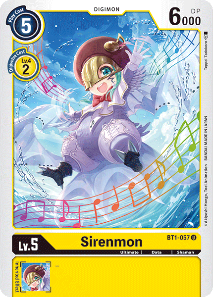 BT1-057UC Sirenmon - Volution Cards and Collectables