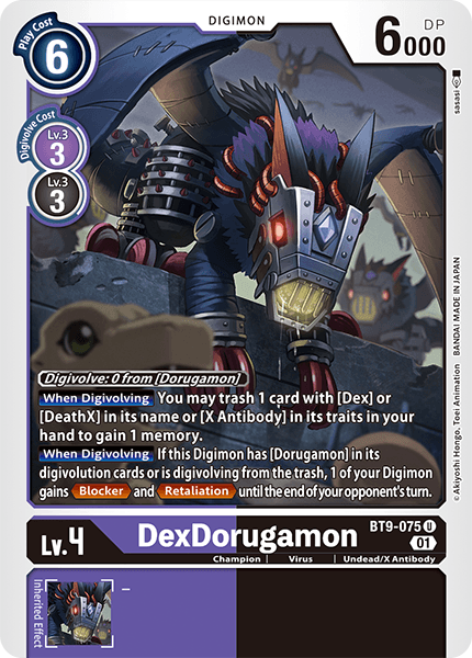 BT9-075UC DexDorugamon - Volution Cards and Collectables