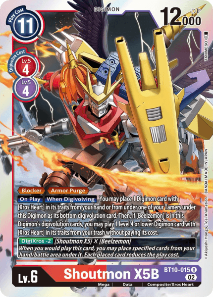 BT10-015R Shoutmon X5B - Volution Cards and Collectables