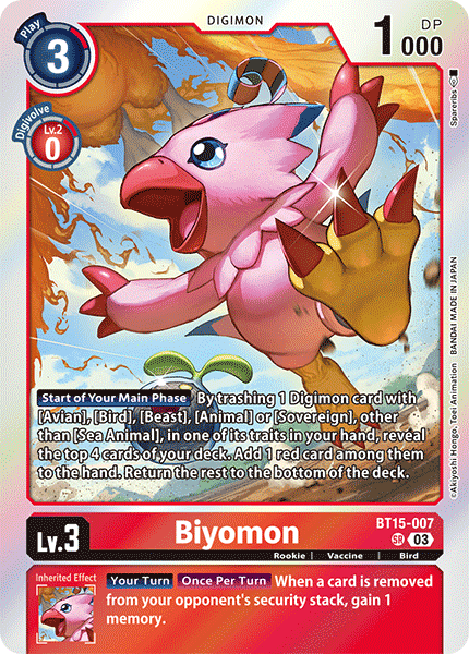 BT15-007SR Biyomon