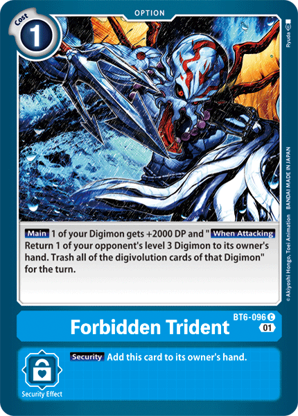 BT6-096C Forbidden Trident - Volution Cards and Collectables