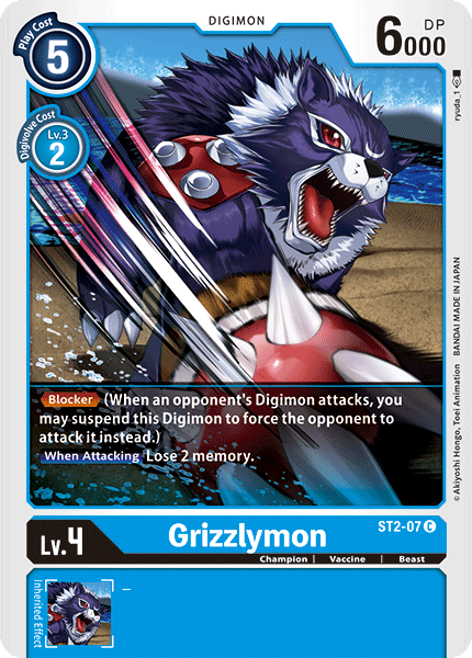 ST2-07C Grizzlymon - Volution Cards and Collectables