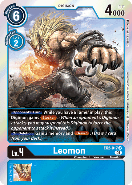 EX2-017SR Leomon - Volution Cards and Collectables