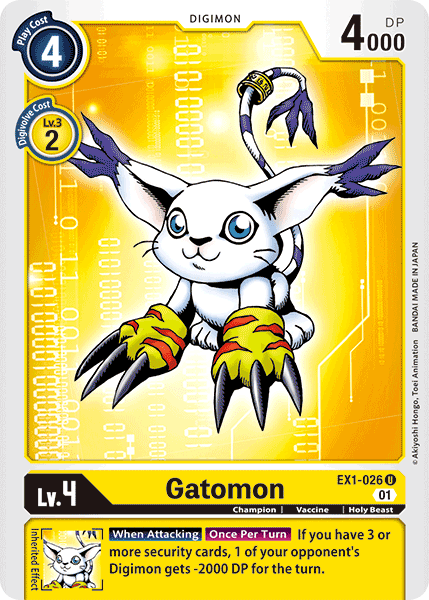 EX1-026UC Gatomon - Volution Cards and Collectables