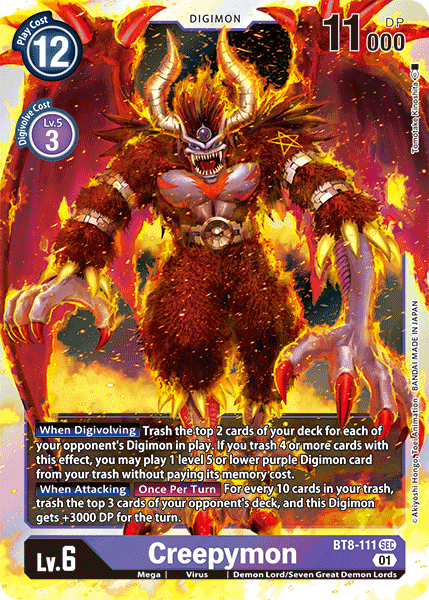 BT8-111SEC Creepymon - Volution Cards and Collectables