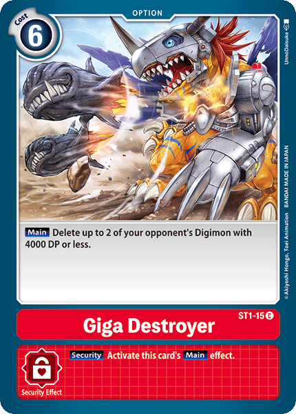 ST1-15C Giga Destroyer - Volution Cards and Collectables