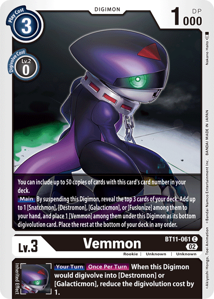 BT11-061C Vemmon (Foil) - Volution Cards and Collectables