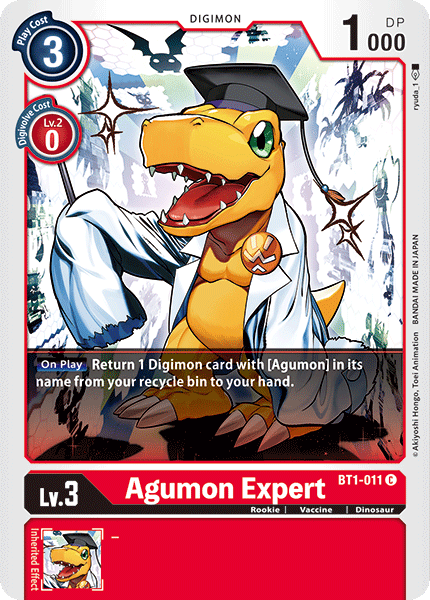 BT1-011C Agumon Expert - Volution Cards and Collectables