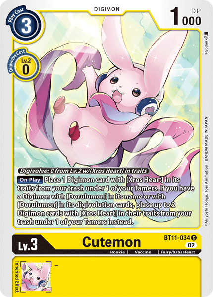 BT11-034C Cutemon (Foil) - Volution Cards and Collectables