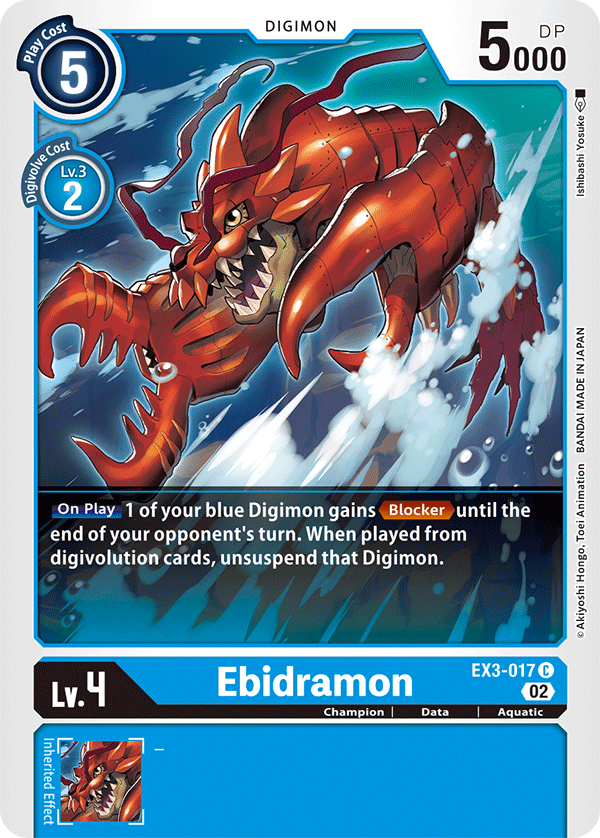 EX3-017C Ebidramon - Volution Cards and Collectables