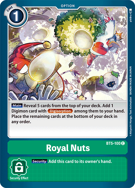 BT5-100C Royal Nuts - Volution Cards and Collectables