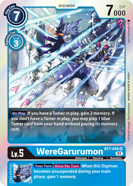 BT7-026SR WereGarurumon - Volution Cards and Collectables