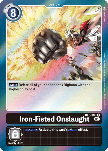 BT6-106R Iron-Fist Onslaught - Volution Cards and Collectables