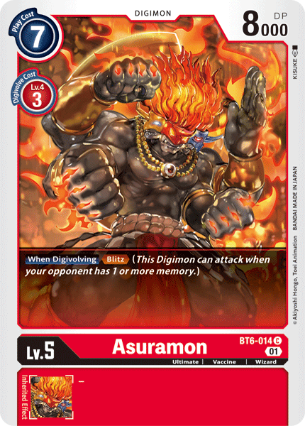 BT6-014C Asuramon - Volution Cards and Collectables