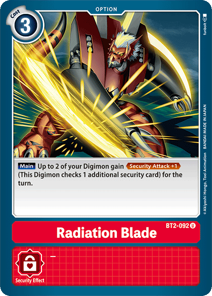 BT2-092UC Radiation Blade - Volution Cards and Collectables