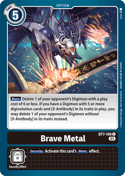 BT7-106C Brave Metal - Volution Cards and Collectables