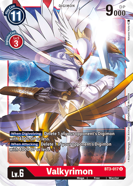 BT3-017UC Valkyrimon - Volution Cards and Collectables