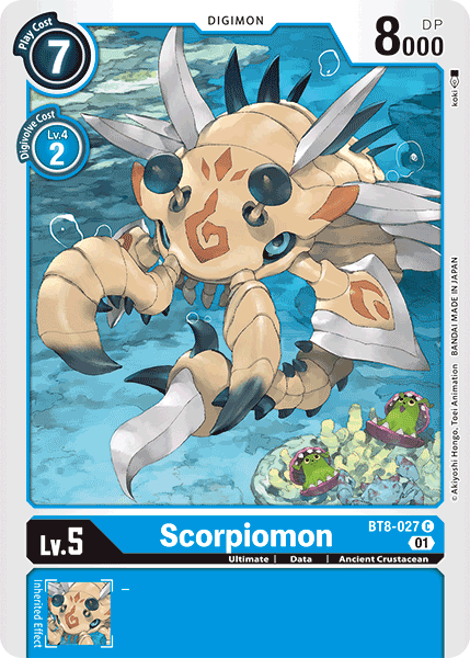 BT8-027C Scorpiomon - Volution Cards and Collectables