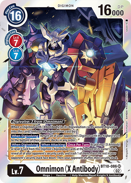 BT10-086SR Omnimon (X Antibody) - Volution Cards and Collectables