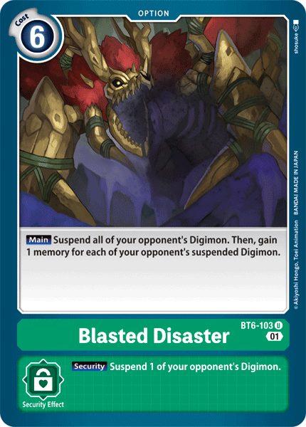 BT6-103UC Blasted Disaster - Volution Cards and Collectables